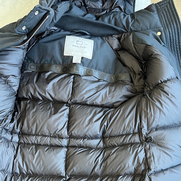 WOOLRICH Keating Long Parka in Ramar Cloth Dark Navy - Picture 14 of 16